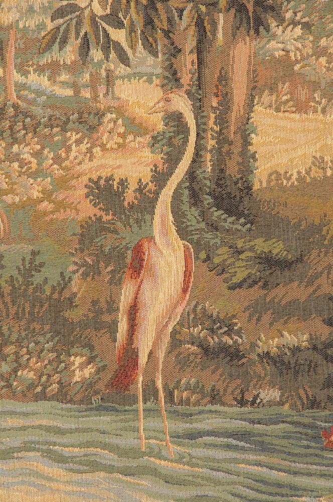 Charlotte Home Furnishings Inc. Verdure Aux Oiseaux II French Tapestry Wall Hanging 60 X 76 Inch Viscose Cotton And Polyester Blend Wall Art Perfect For Home Decor Room Decor And Wall Decor