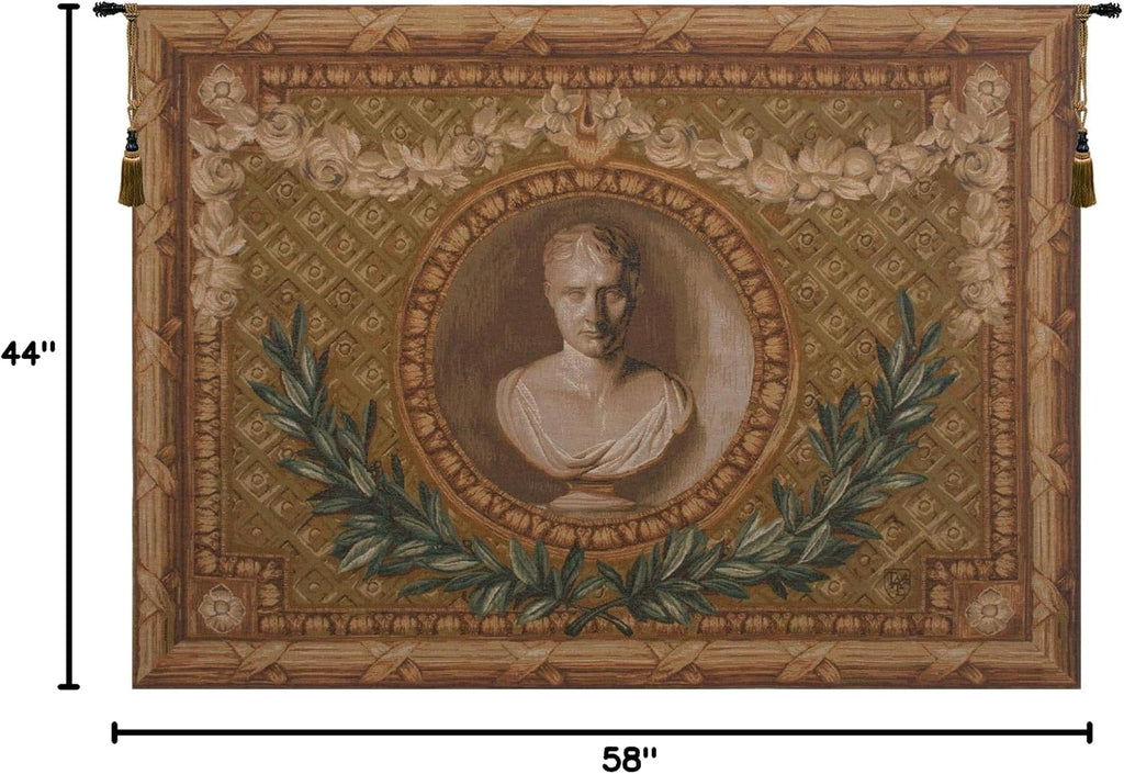 C Charlotte Home Furnishings Inc Napoleon French Tapestry Wall Hanging | Viscose Cotton and Polyester Blend Wall Art | 44 in. x 58 in | Home Decor Accents