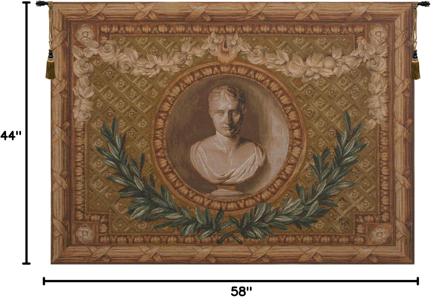 C Charlotte Home Furnishings Inc Napoleon French Tapestry Wall Hanging | Viscose Cotton and Polyester Blend Wall Art | 44 in. x 58 in | Home Decor Accents