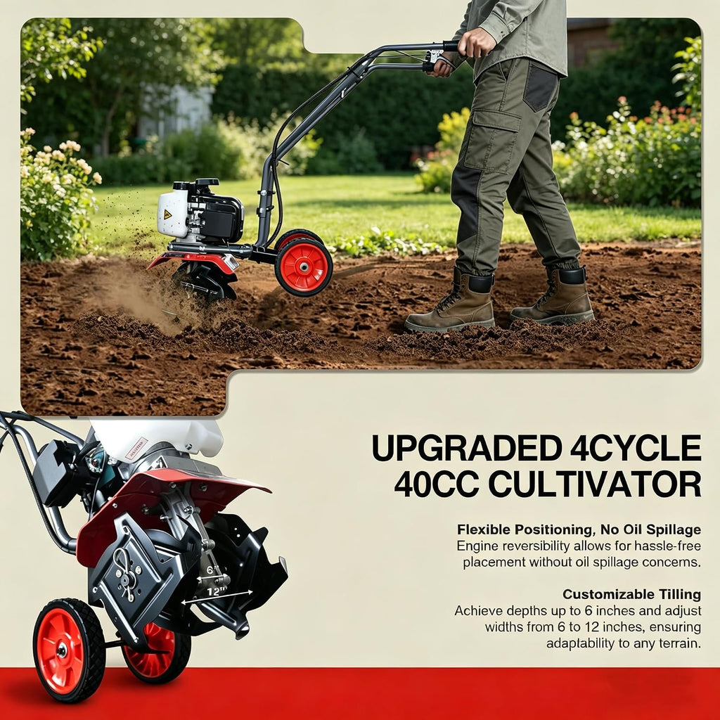 GardenTrax 4 Cycle Mini Cultivator