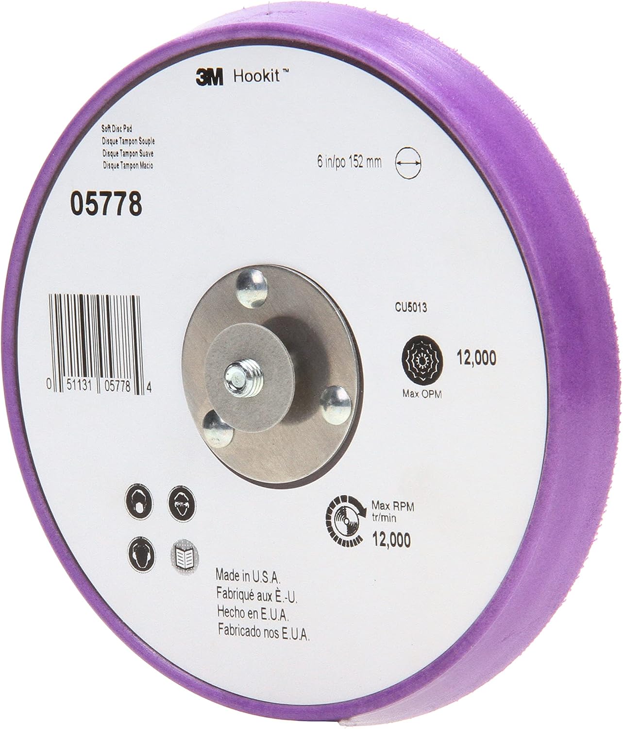 3M Painter's Disc Pad with Hookit, 05778, 6 in