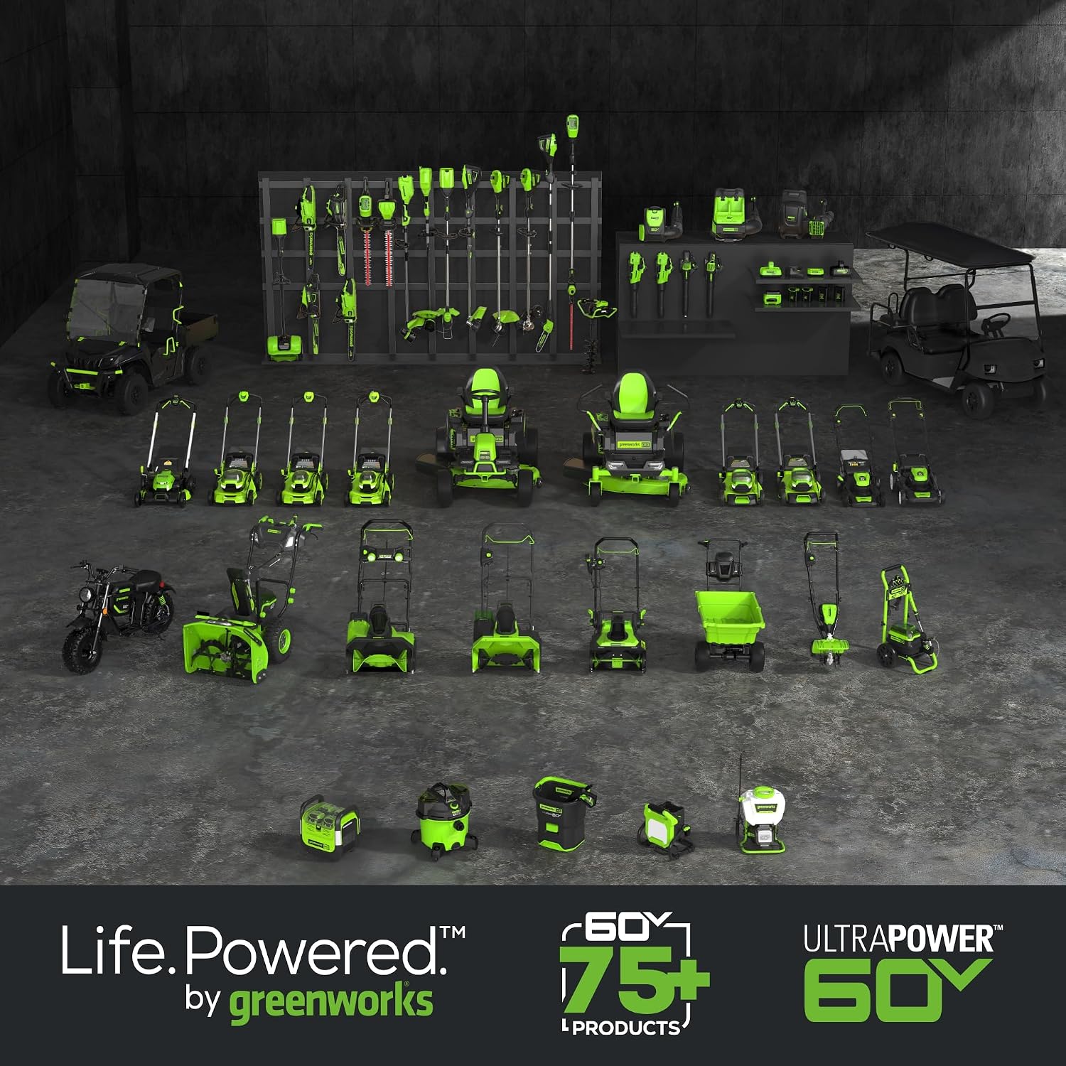 Greenworks 60V 8' Cordless Cultivator/Tiller + 4.0Ah Battery and Charger