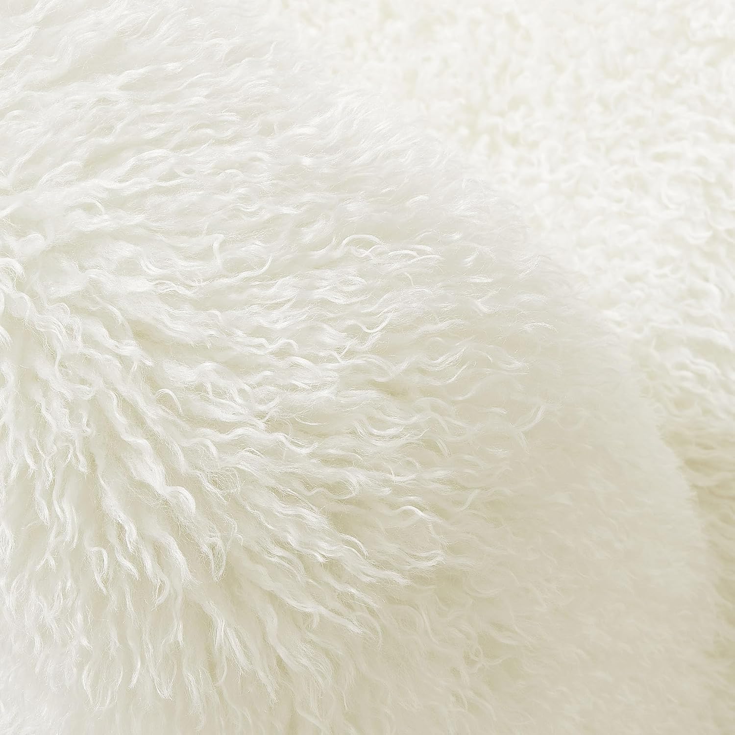Modway Mina Faux Fur Accent Chair in White -,Furry Slipper Lounge Chair for Bedroom Or Living Room