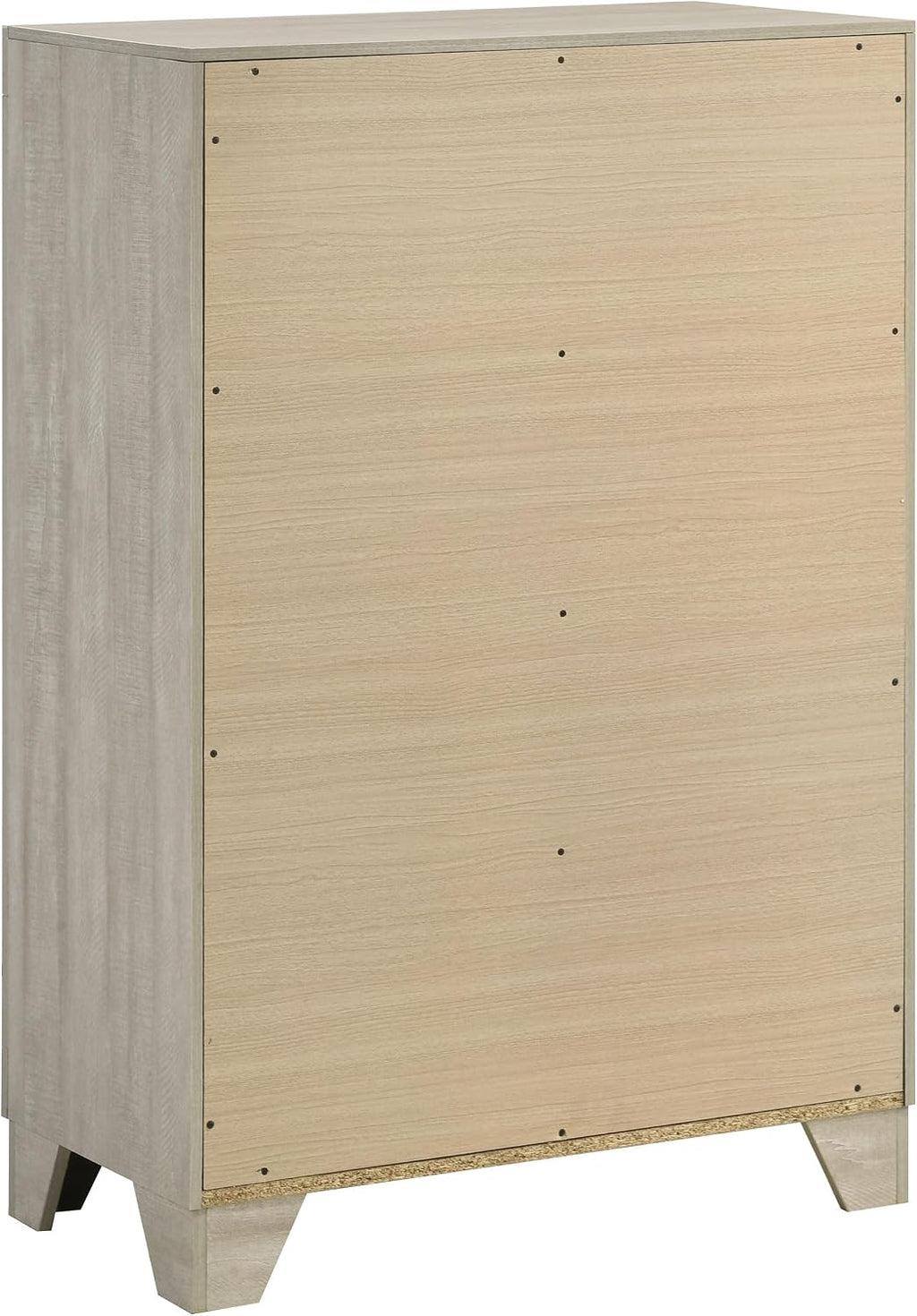 Coaster Home Furnishings - Trenton - Wood - 4-Drawer Chest of Drawers with Nickel Handles, English Dovetail Joinery and Metal Glides - Contemporary - Bedroom - Rustic Cream - 225065