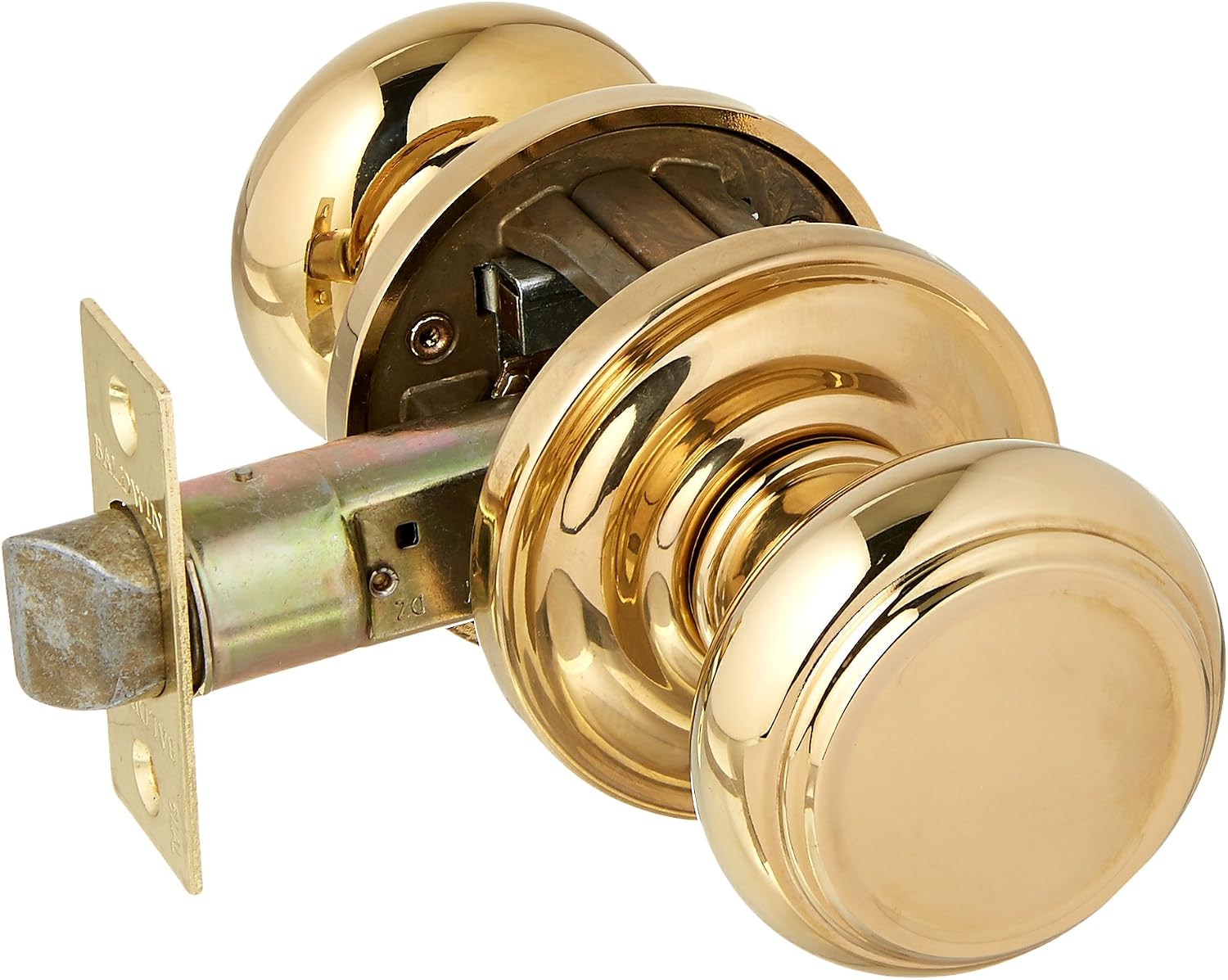 Baldwin PSTRATRR003 Reserve Passage Traditional with Traditional Round Rose in Lifetime Brass Finish