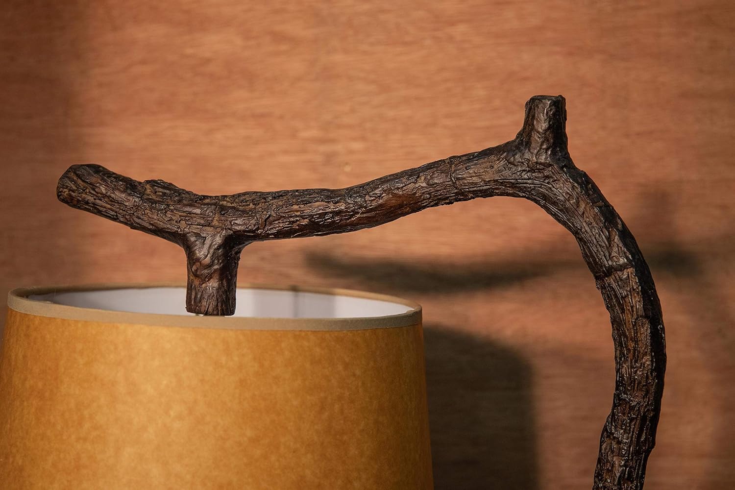 Kenroy Home Overhang Floor Lamp with Bronze Finish, Rustic Style, 61' Height, 17.75' Width, 12' Depth