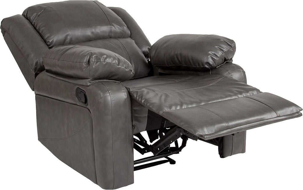 Flash Furniture Harmony Series Gray LeatherSoft Recliner