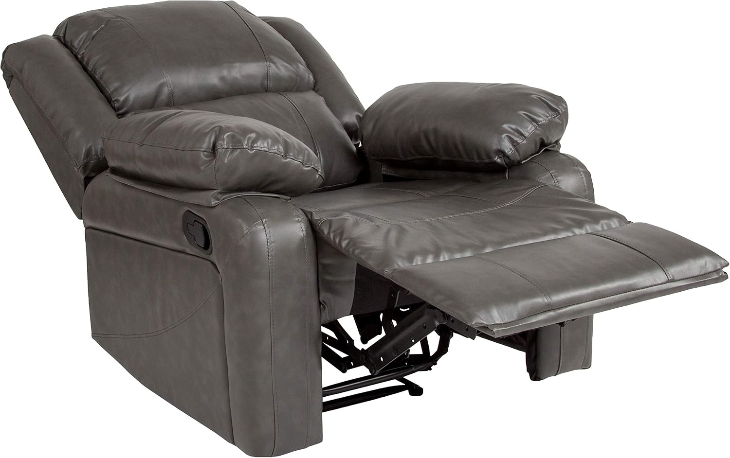 Flash Furniture Harmony Series Gray LeatherSoft Recliner