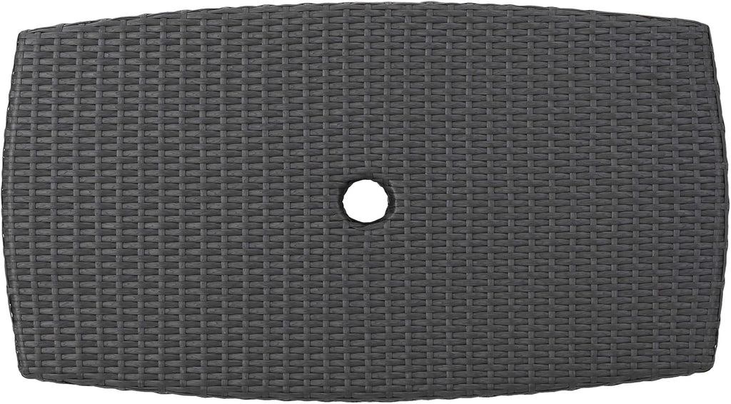 Christopher Knight Home Banta Outdoor Wicker Side Table (Grey)