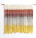 Handmade Macrame Wall Hanging Tapestry Dyeing Driftwood Decor,Handmake Dyed Macrame Tapestries Wall Art Woven Home Decoration (J 60x50cm)