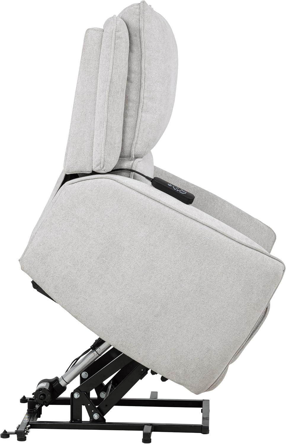Coaster Home Furnishings - Sylmar - Dual Power Lift Recliner Chair with Adjustable Headrest, Wired Remote, Two USB Ports and Chenille Upholstery - Living Room - Dove Grey - 610524PP