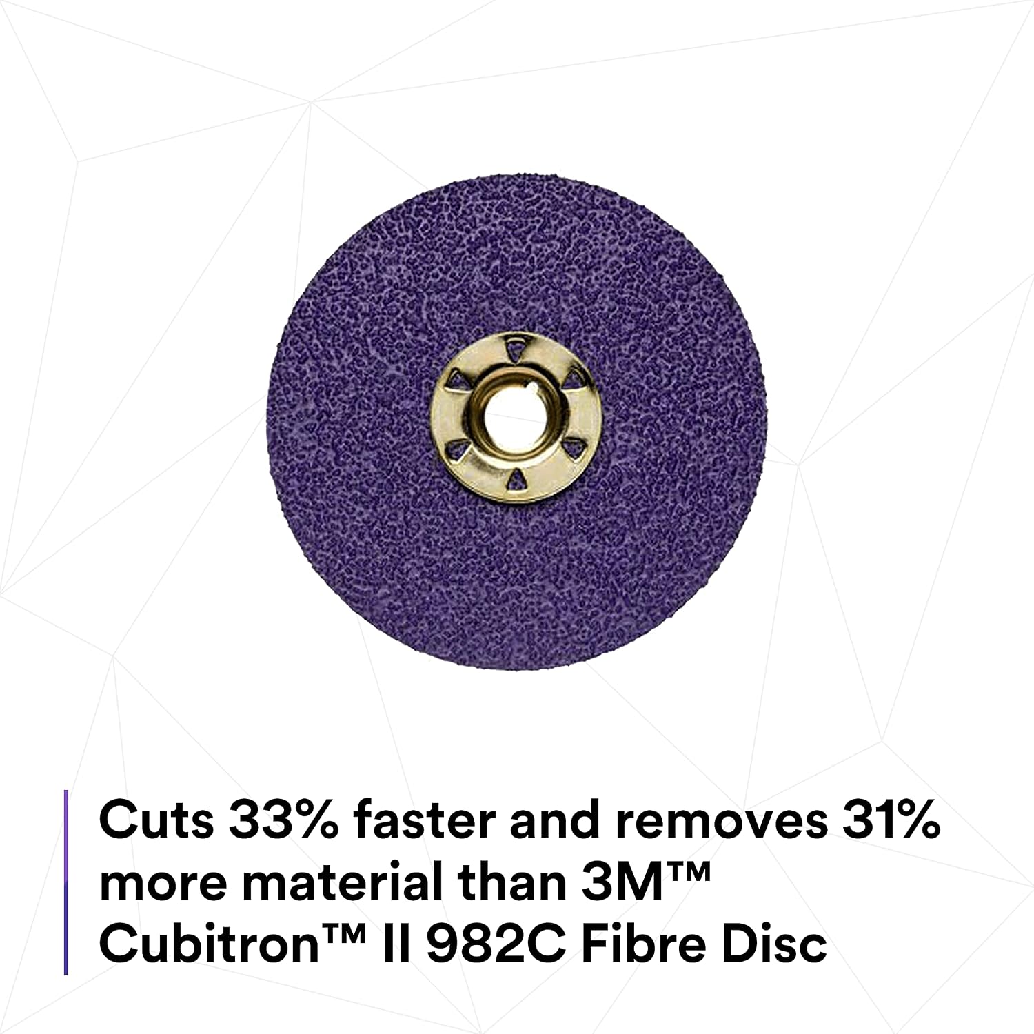 3M Cubitron II Fibre Disc 982CX Pro, 36+, TN Quick Change, 5 in, Die TN500P, Pack of 25, Improved Productivity, Longer Cut Rates, Designed for Heavy Metal Removal, Excels in Carbon Steel Applications