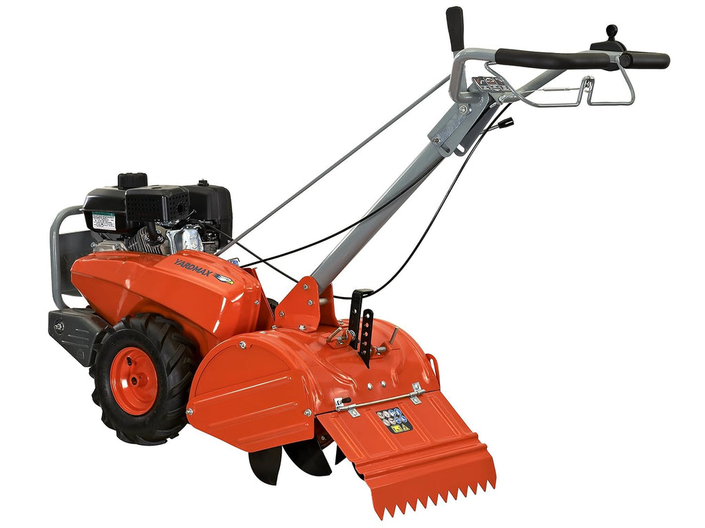 YARDMAX 18 in. 212 cc Gas OHV Engine Rear Tine Tiller with Dual Rotating Tilling