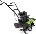 TAZZ 35310 2-in-1 Front Tine Tiller/Cultivator, 79cc 4-Cycle Viper Engine, Gear Drive Transmission, Forged Steel Tines,Green