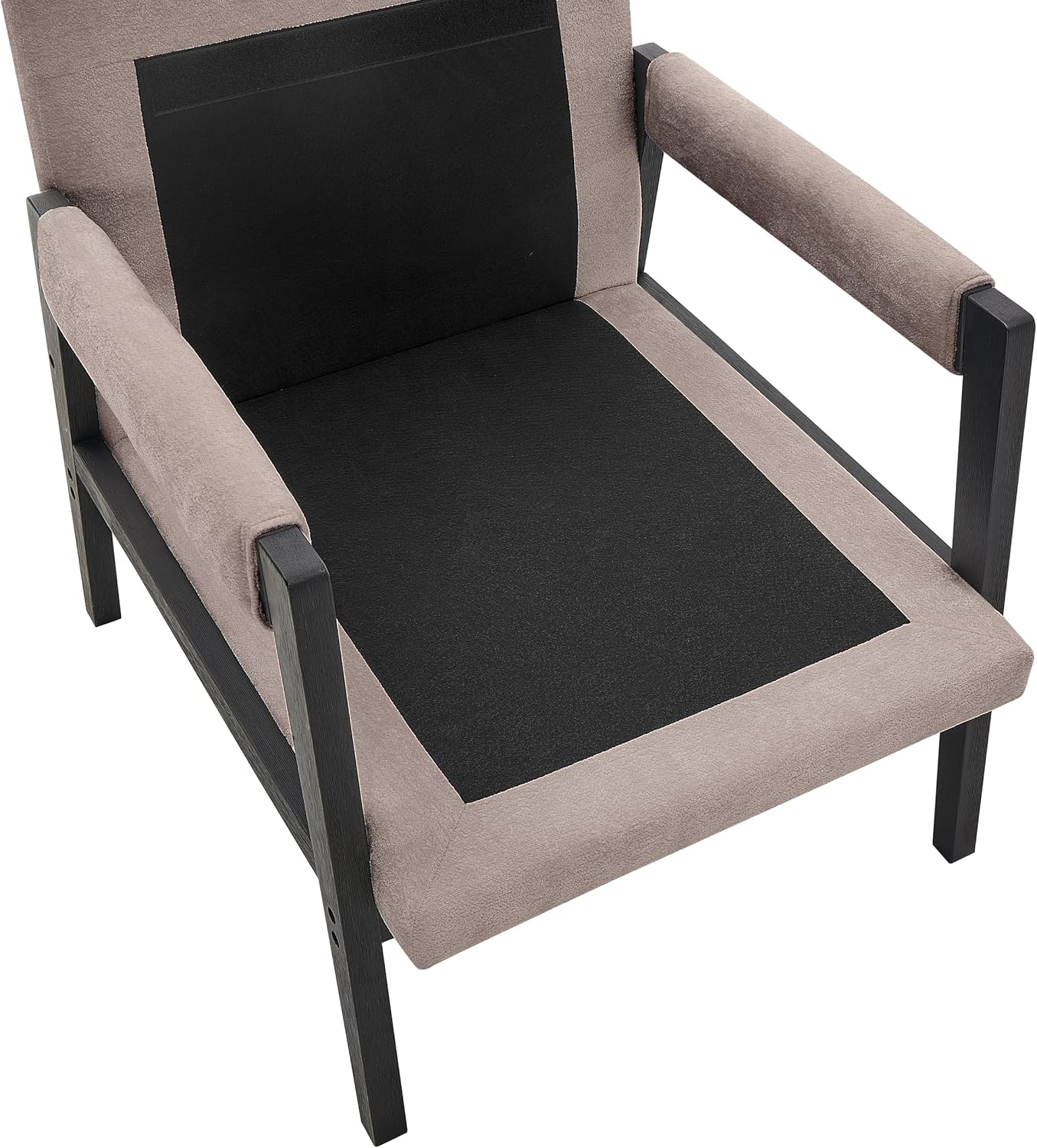 Roundhill Furniture Kelly Mid-Century Modern Chenille Upholstered Accent Armchair, Gray