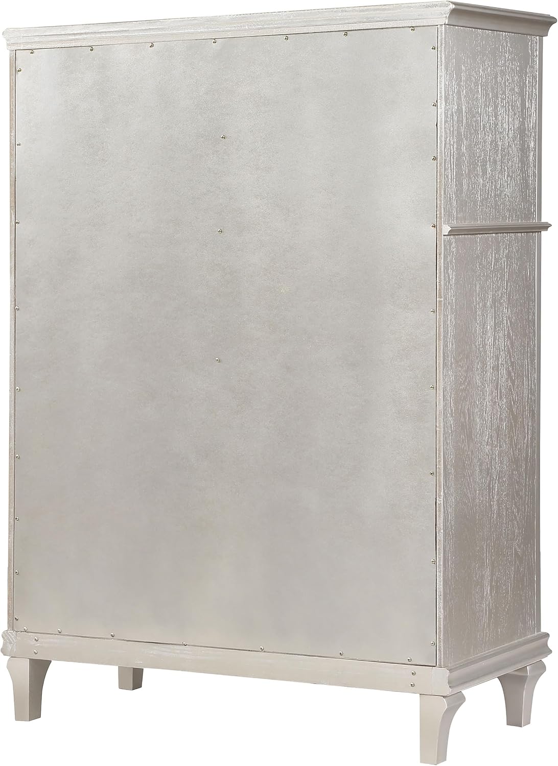 Coaster Home Furnishings - Evangeline - Wood - 6-Drawer Chest with Hexagonal-Shaped Knobs and Felt-Lined Drawer - Bedroom - Modern Classic - Silver Oak - 223395