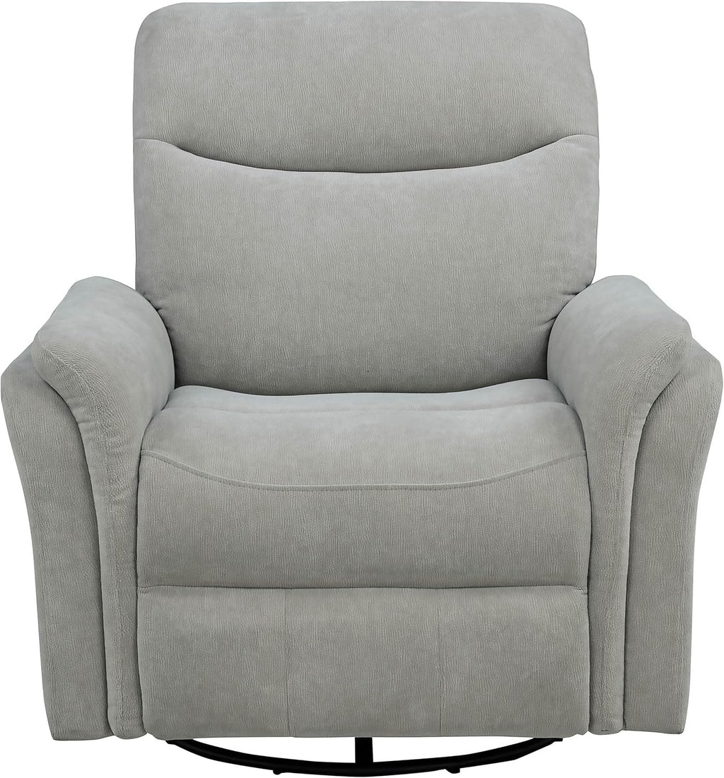 Coaster Home Furnishings - Adler - Upholstered Power Swivel Glider Recliner with Built-in Control Panel, Dual USB Ports, Foam Cushion and Transitional Style - Living Room - Ivory - 610423P