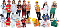 Born Toys 3-in-1 and 6-in-1 Kids' Dress Up & Pretend Play - Kids Costumes for Boys & Girls Ages 3-7 Washable Toddler Dress up Clothes w/Storage Box