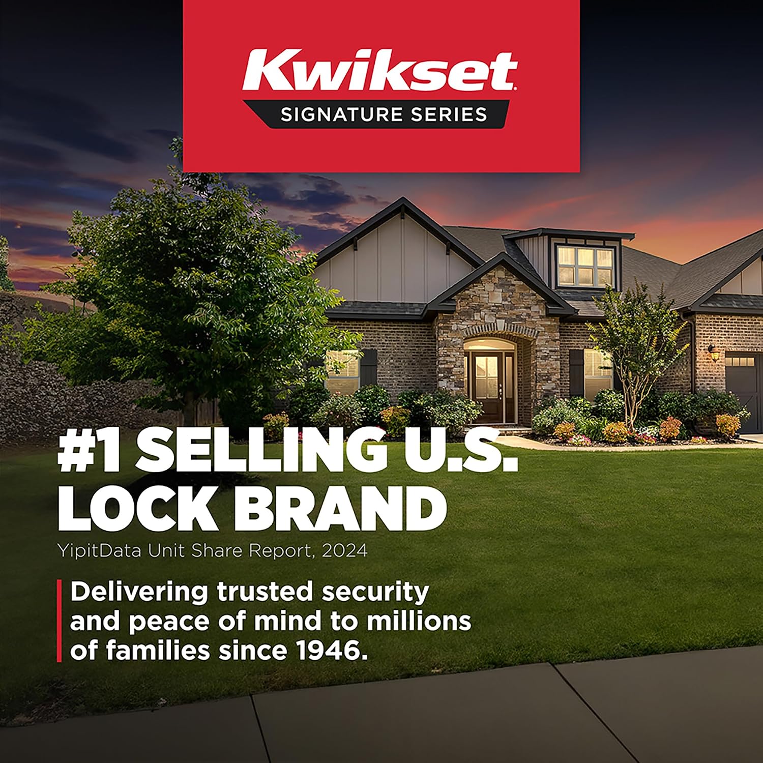 Kwikset Halifax LED Motion Activated Light Up Door Handle Reversible Lever & Cartridge, Matte Black, with Microban Protection