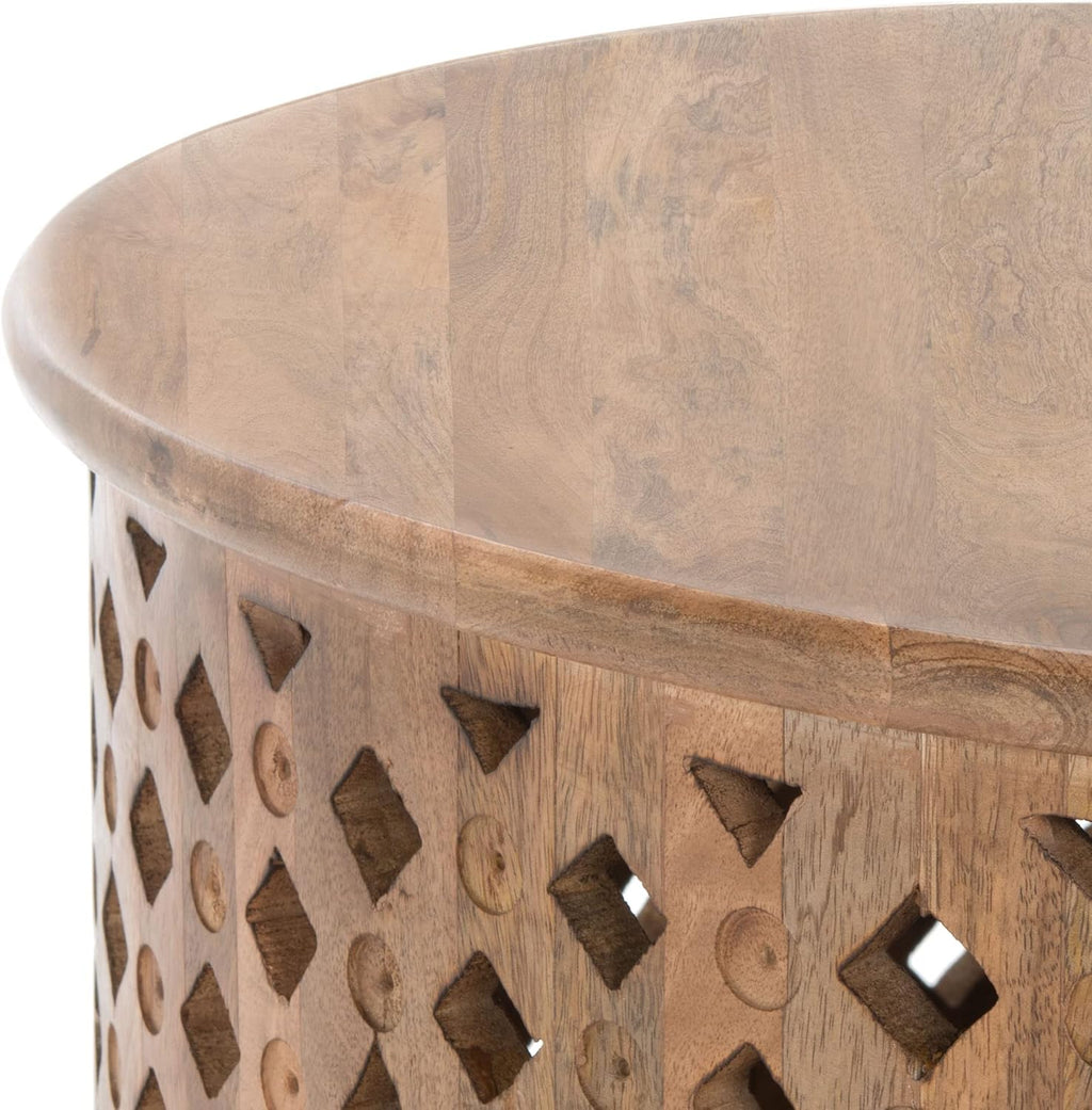 Safavieh Home Collection COF5301 Table, Burnt Natural