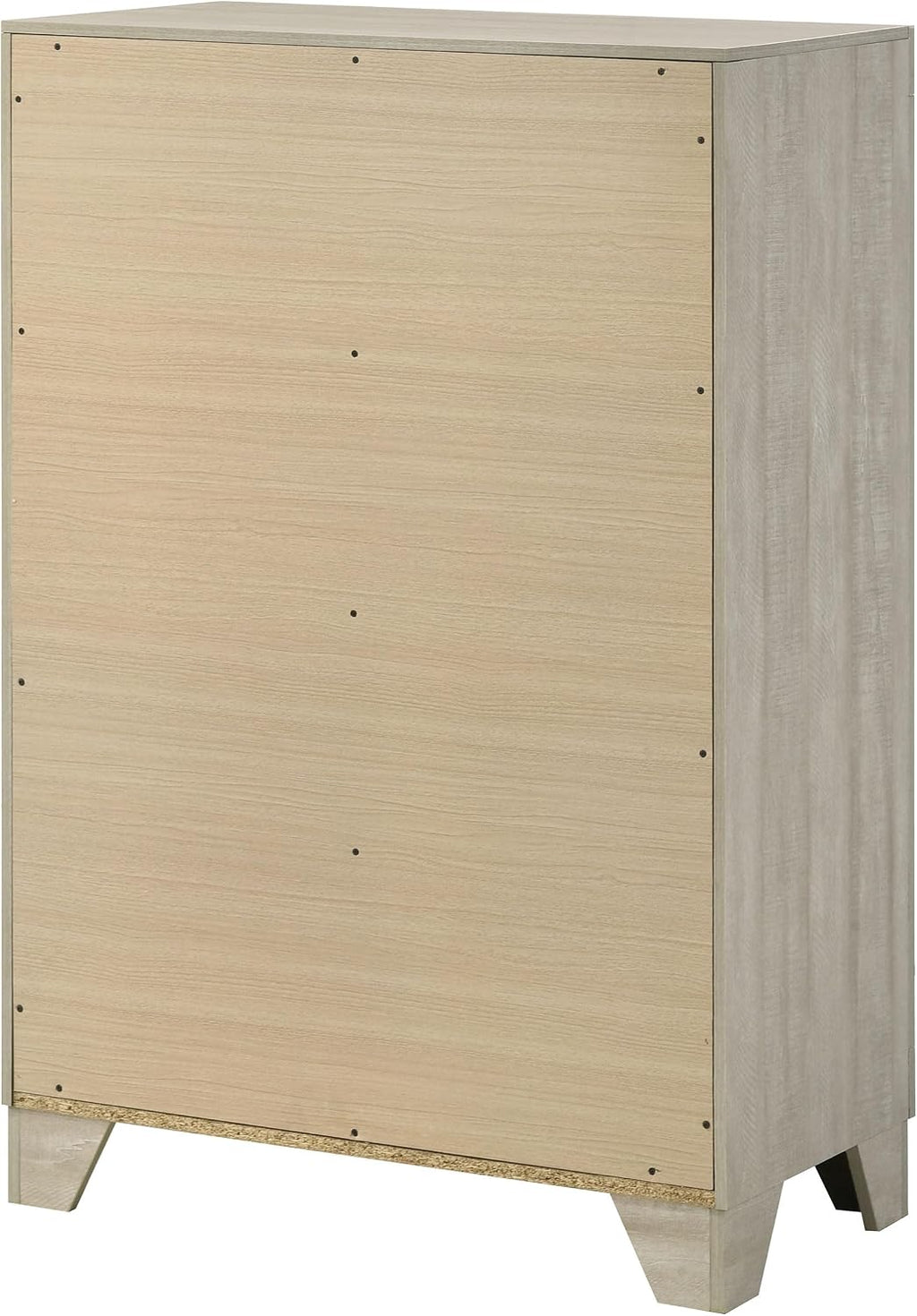 Coaster Home Furnishings - Trenton - Wood - 4-Drawer Chest of Drawers with Nickel Handles, English Dovetail Joinery and Metal Glides - Contemporary - Bedroom - Rustic Cream - 225065