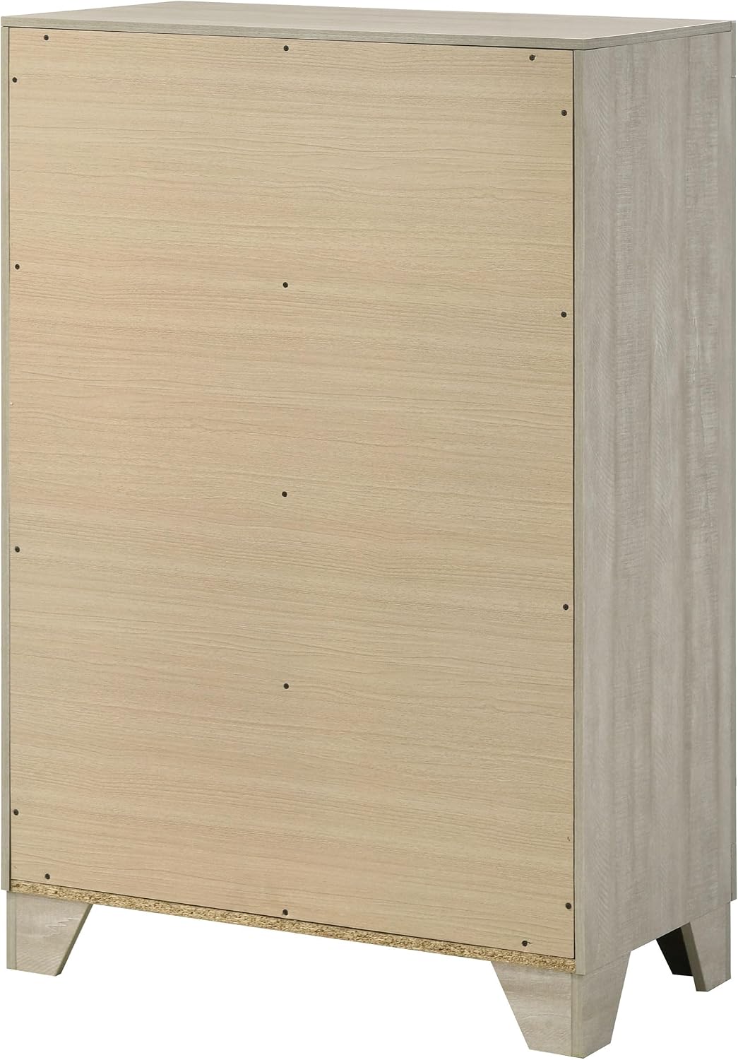 Coaster Home Furnishings - Trenton - Wood - 4-Drawer Chest of Drawers with Nickel Handles, English Dovetail Joinery and Metal Glides - Contemporary - Bedroom - Rustic Cream - 225065