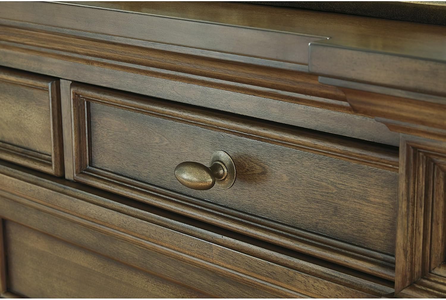 Signature Design by Ashley Thoridan Traditional 9-Drawer Dresser with Safety Stop and Anti -Tipping, Dark Brown