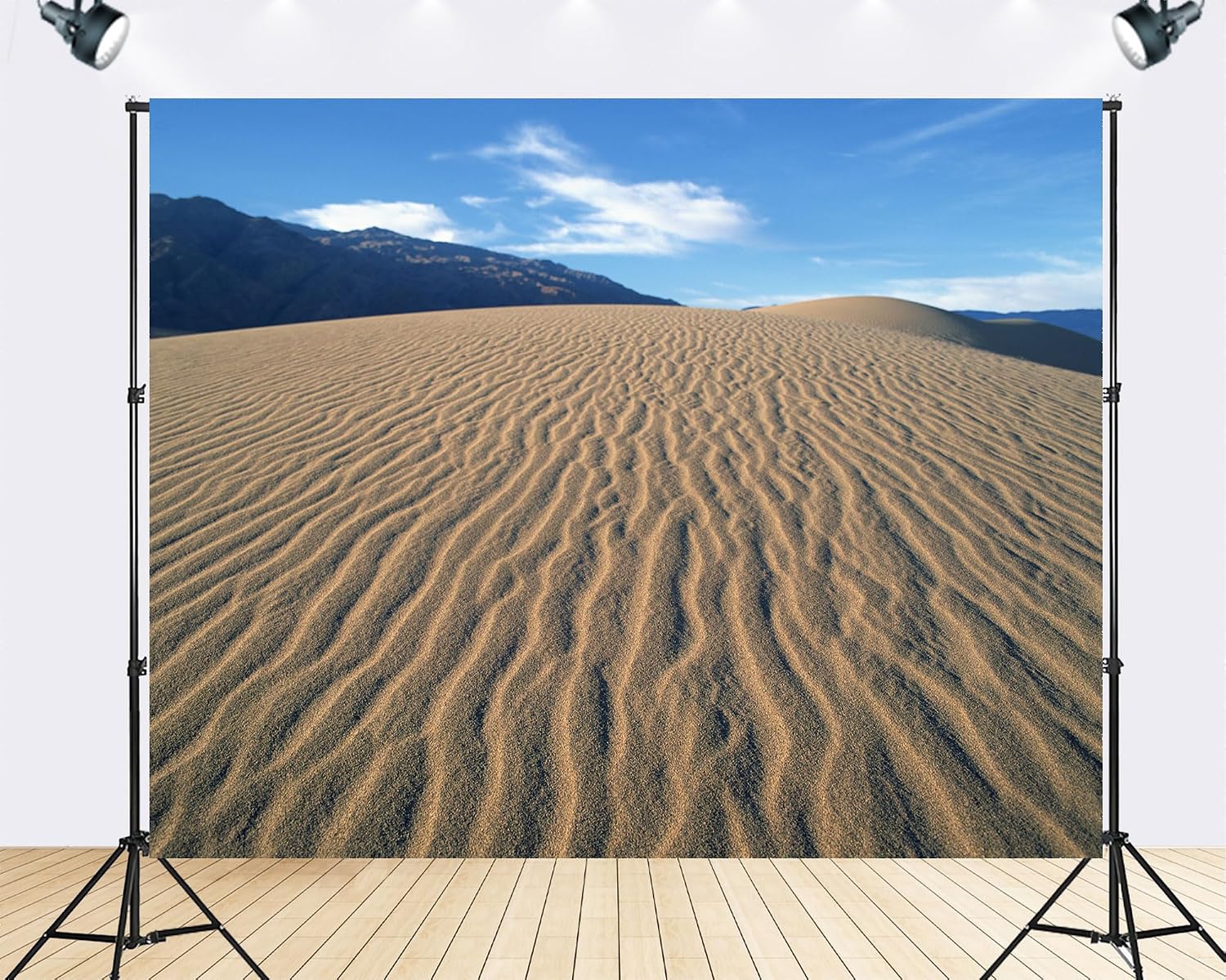 Trykid 20x10ft Desert Sand Dunes Backdrop Western Wild West Mountain Landscape Photo Background for Camping Party Decoration Video Recording Tapestry Photo Studio Prop Fabric