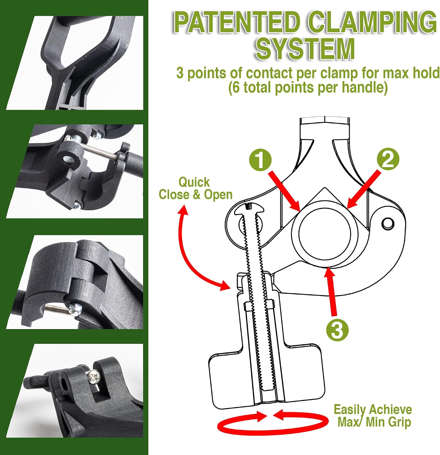 Reach Right Universal Handle Attachment for Weedeater, String Trimmer, Shovel, Rake & More | Versatile Ergonomic Back Saving Attachment for All Gardening Tools | Made in the USA | 2 Pack