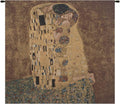 C Charlotte Home Furnishings Inc Kissed European Tapestry Wall Hanging | Viscose Cotton and Polyester Blend Wall Art | 28 in. x 28 in | Home Decor Accents | By Gustav Klimt
