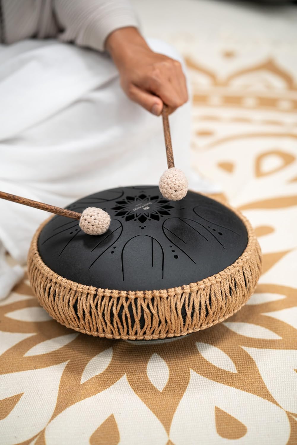 Meinl Sonic Energy Octave Steel Tongue Drum 8 Notes 10' with Mallets, Bag — Sound Healing Instrument for Musical Education, Meditation, ASMR, Yoga