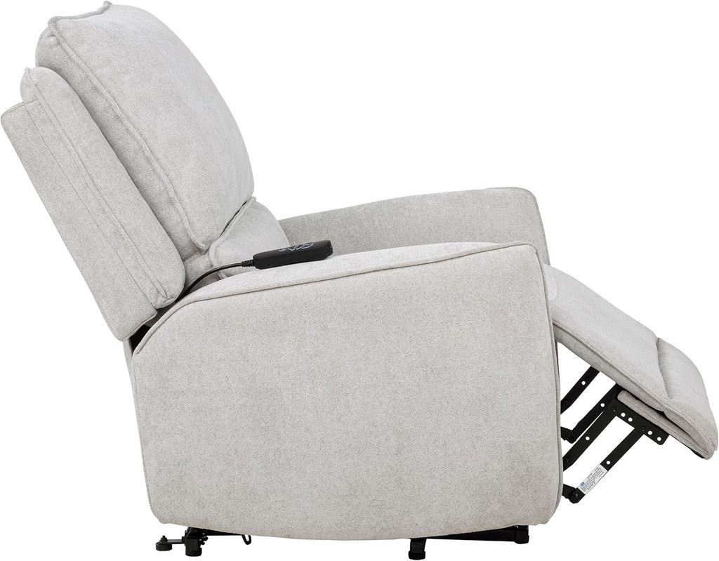 Coaster Home Furnishings - Sylmar - Dual Power Lift Recliner Chair with Adjustable Headrest, Wired Remote, Two USB Ports and Chenille Upholstery - Living Room - Dove Grey - 610524PP