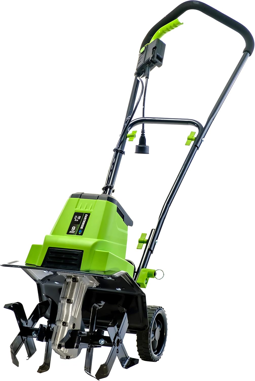 Earthwise TC70090 9-Amp 12-Inch Corded Electric Tiller/Cultivator, Green