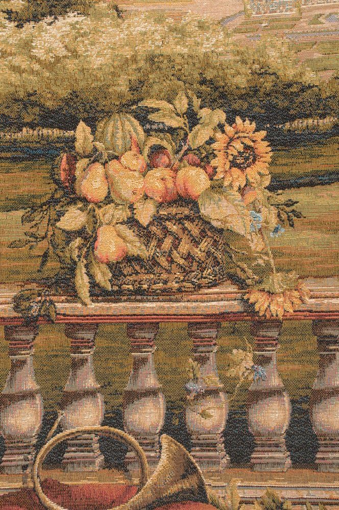 C Charlotte Home Furnishings Inc Terrasse Au Chateau I French Tapestry Wall Hanging 43 X 58 Inch Viscose Cotton And Polyester Blend Wall Art Perfect For Home Decor And Wall Decor