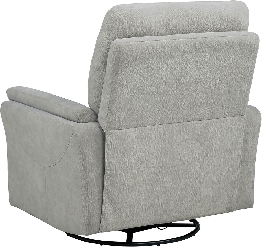 Coaster Home Furnishings - Adler - Upholstered Power Swivel Glider Recliner with Built-in Control Panel, Dual USB Ports, Foam Cushion and Transitional Style - Living Room - Ivory - 610423P