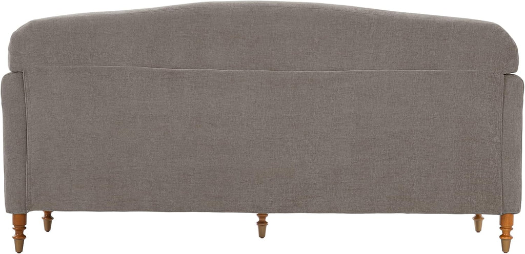 Christopher Knight Home Sola 77.5'' Modern Chenille Upholstered Loveseat Sofa with Rolled Armrest and Rubberwood Frame, 2-Seater Home Sofa Living Room, Comfy Couch for Hotel/Apartment, Brown