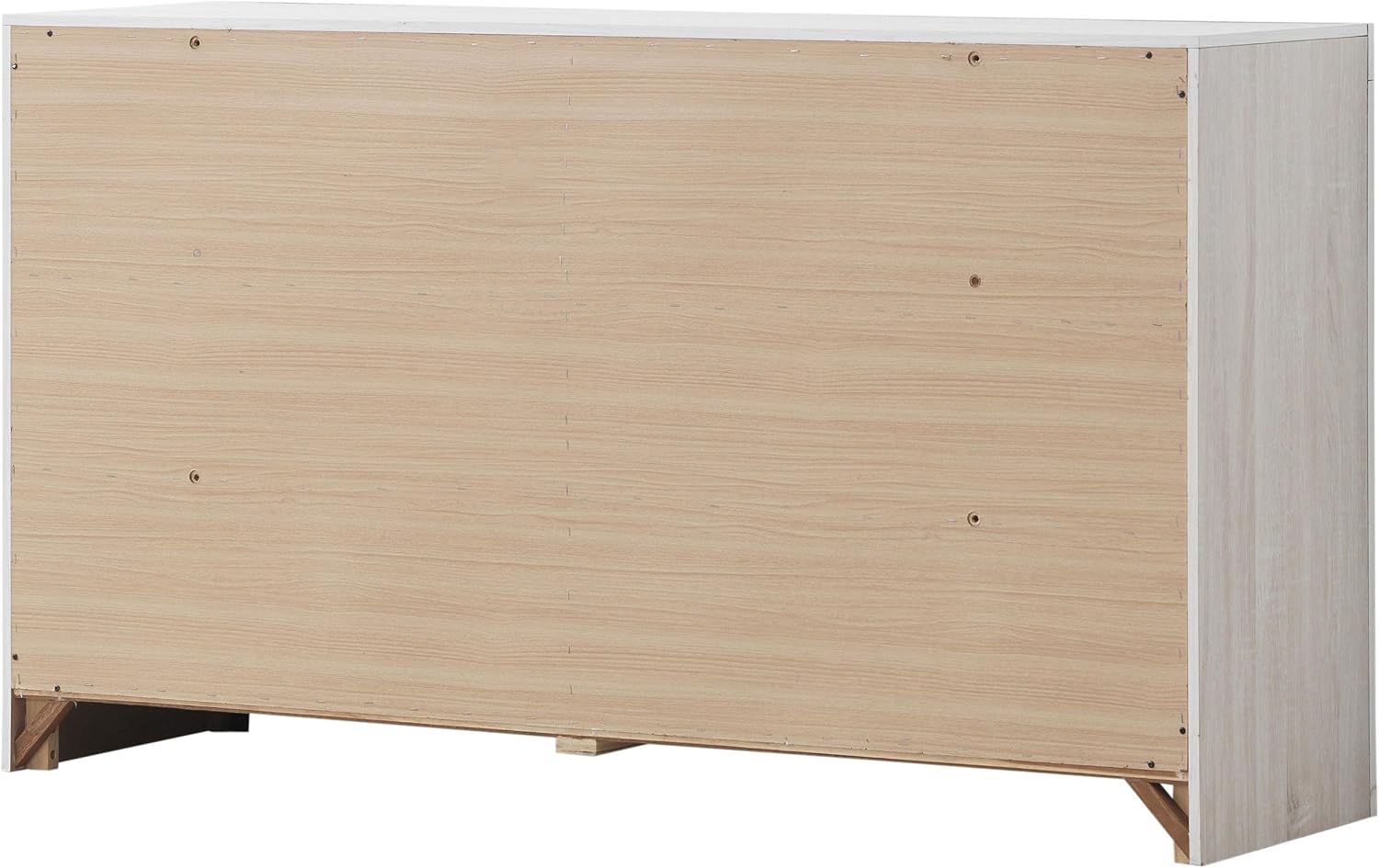 Coaster Home Furnishings Brantford Farmhouse 59-inch 6-Drawer Bedroom Dresser Clothing Storage Cabinet Wide Chest of Drawers Organizer Unit Coastal White 207053