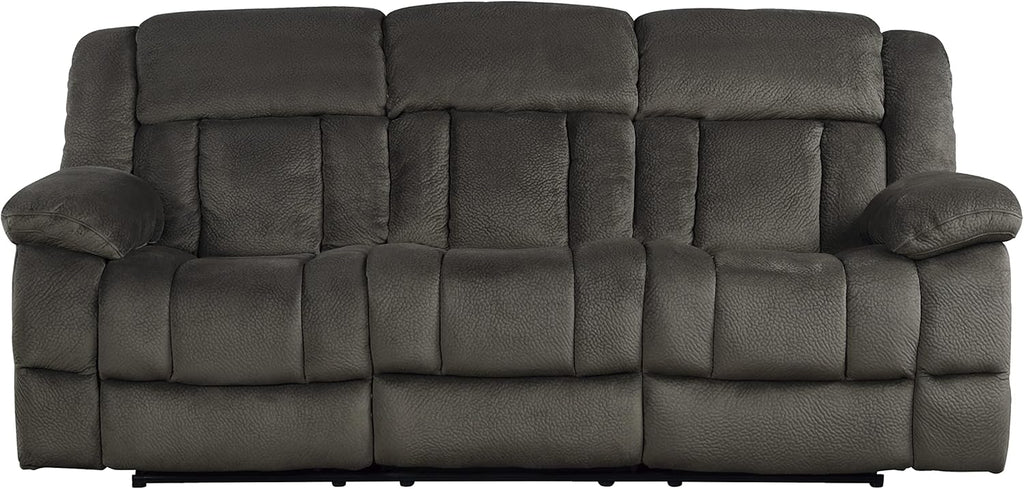 Lexicon Reclining Living Room Set, Manual Reclining Sofas, Couches for Living Room, Includes Reclining Sofa and Dual Glider Recliner Loveseat, 2-Piece Set, Chocolate