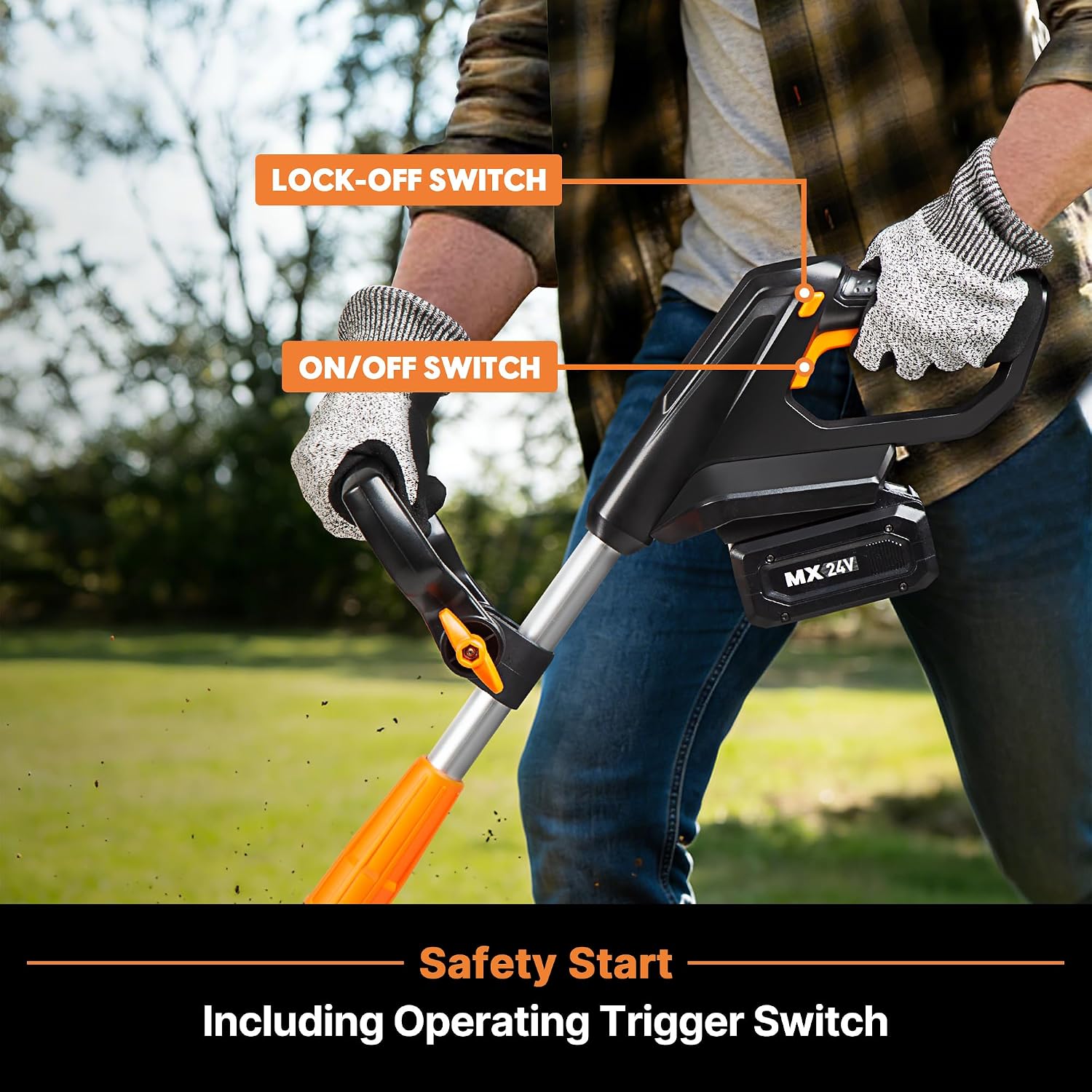LawnMaster 24V MAX 9' Cordless Tiller – CLTE2409