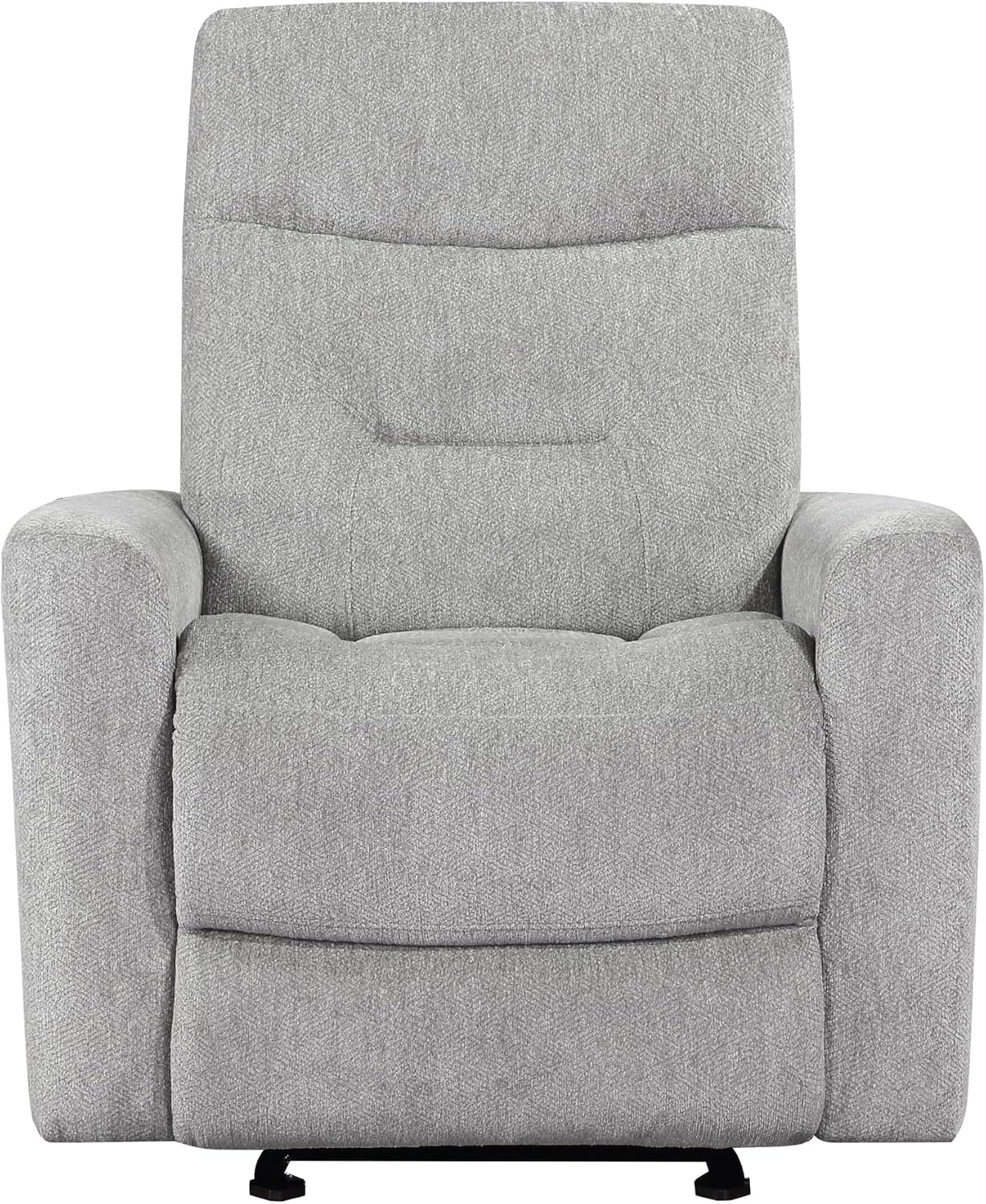 Lexicon Glider Recliner Chair Living Room Reclining Sofa Chair, Home Theater Seating, Nursery Glider Recliner, Manual Recliner Sofa Chair for Living Room/Office/Apartment, Grey