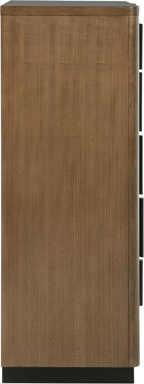 Coaster Home Furnishings Terrace Transitional Wood 5-Drawer Bedroom Chest of Drawers Chiffonier Clothing Storage Cabinet Bedroom Armoire Tall Dresser Organizer Unit Ash Brown 224905