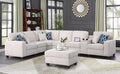 YOPTO 127' L-Shaped Sectional Couch with Movable Ottoman & 6 Throw Pillows,7 Seat Chenille Upholstered Sofa W/2 Cup Holder,USB Port & Hidden Storage Box,DIY Combination,for Living Room,Apartment,Beige