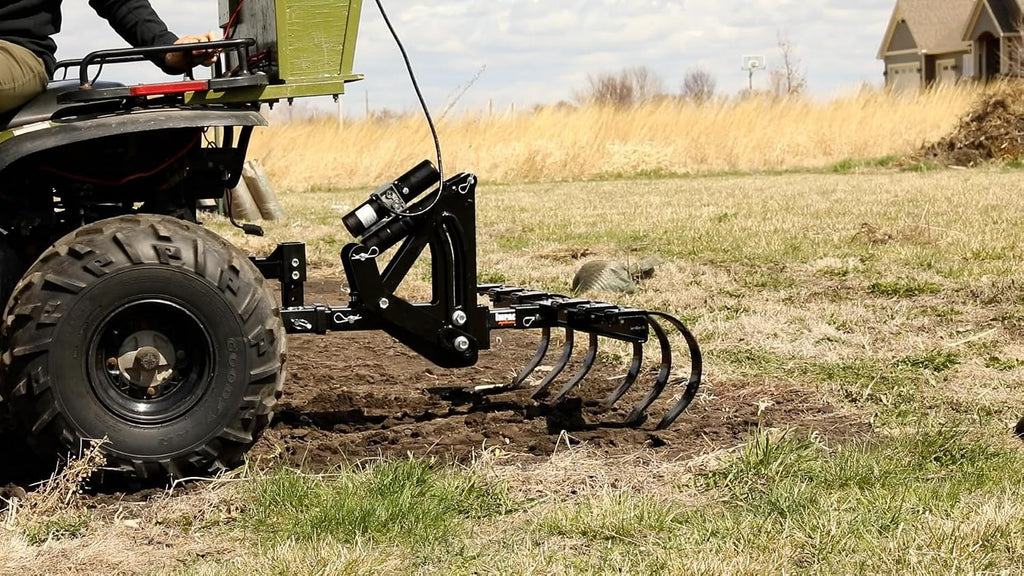 MotoAlliance Impact IMPLEMENTS® Cultivator/Chisel Plow for ATV, UTV, & Lawn/Garden Tractors. Great for Breaking up Soil and Providing a Bed for Plants, Seeds, and More.