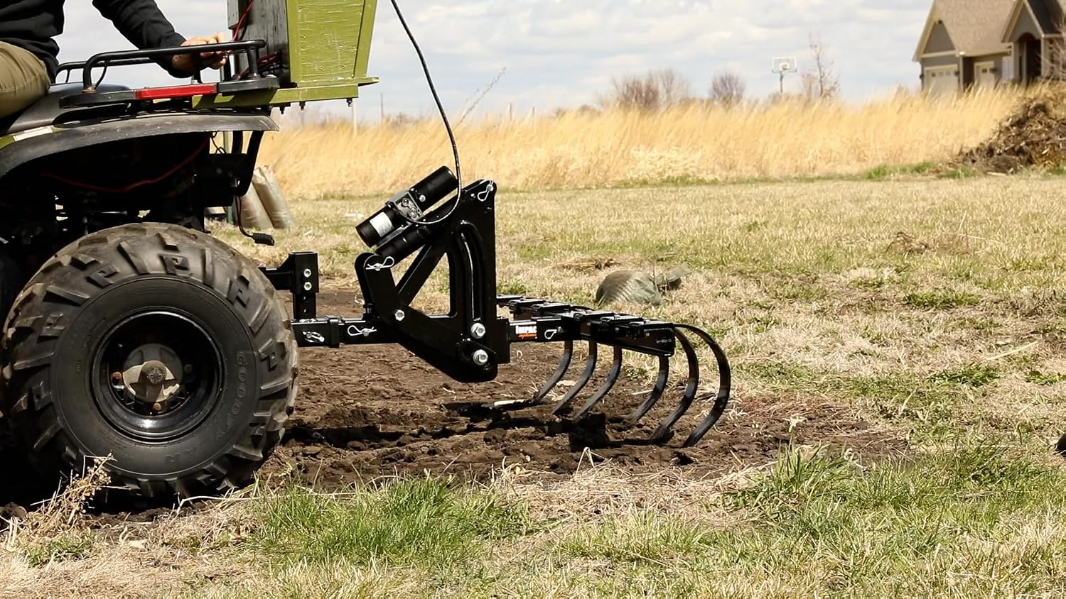 MotoAlliance Impact IMPLEMENTS® Cultivator/Chisel Plow for ATV, UTV, & Lawn/Garden Tractors. Great for Breaking up Soil and Providing a Bed for Plants, Seeds, and More.