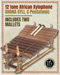 Africa Heartwood Project - Ghana Gyil with Mallets - 12 Key C Pentatonic - Marimba Xylophone Balafon from Ghana