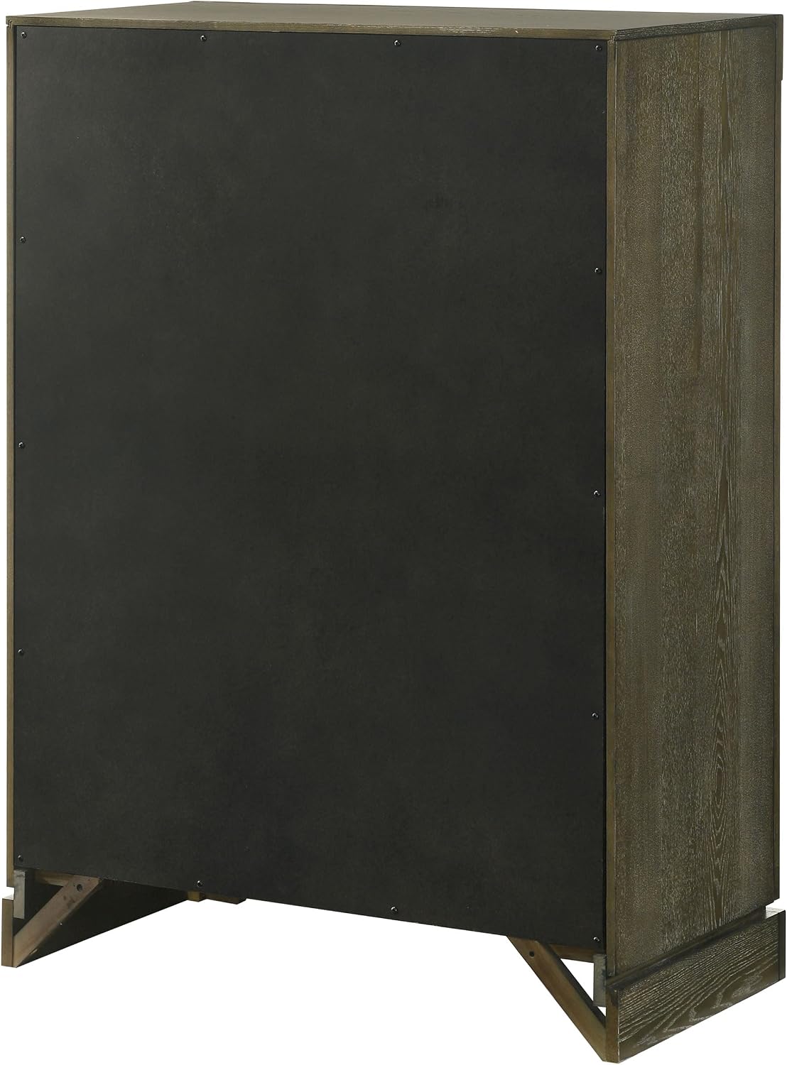 Coaster Home Furnishings - Gran Park - Wood - 5-Drawer Chest with Brass Knobs, Felt-Lined Top and Metal Ball-Bearing Glides - Modern Classic - Bedroom - Dark Cocoa - 224935