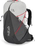 Rab Muon Hiking Pack - Lightweight Durable Backpack for Hiking, Trekking, & Backpacking - Pewter/Graphene - 40-Liter (Back Length - Medium)