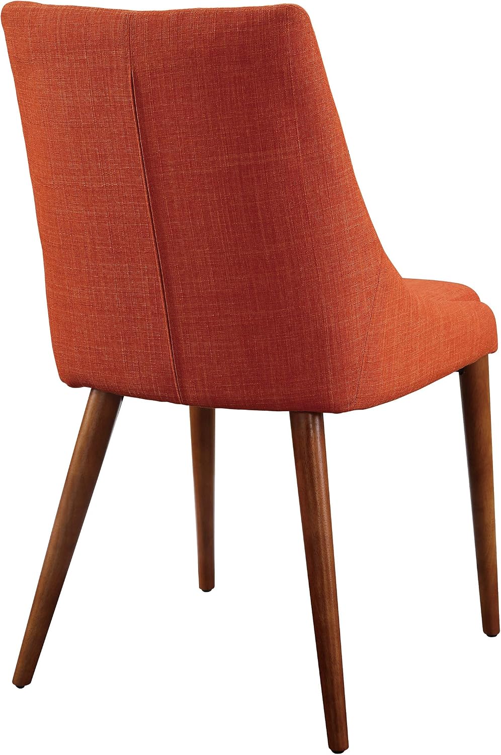 OSP Home Furnishings Palmer Mid-Century Modern Dining Accent Chair 2-Pack, Tangerine