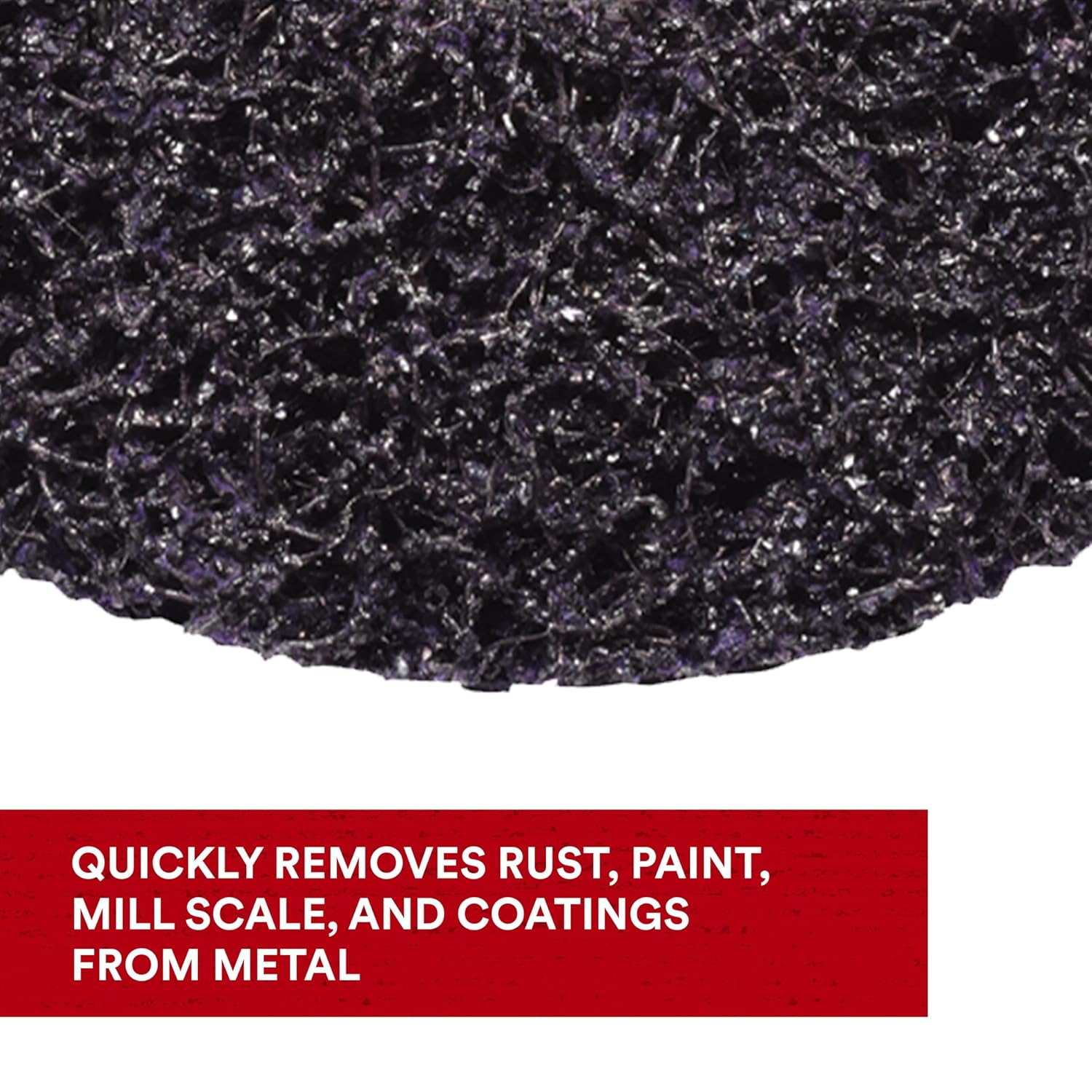 3M Scotch-Brite Clean and Strip XT Pro Disc, XO-DC, SiC Extra Coarse, T27, 5 in x 5/8'-11, Pack of 10, Silicon Carbide Cuts Aggressively and Leaves a Fine Finish, Resists Loading, Purple