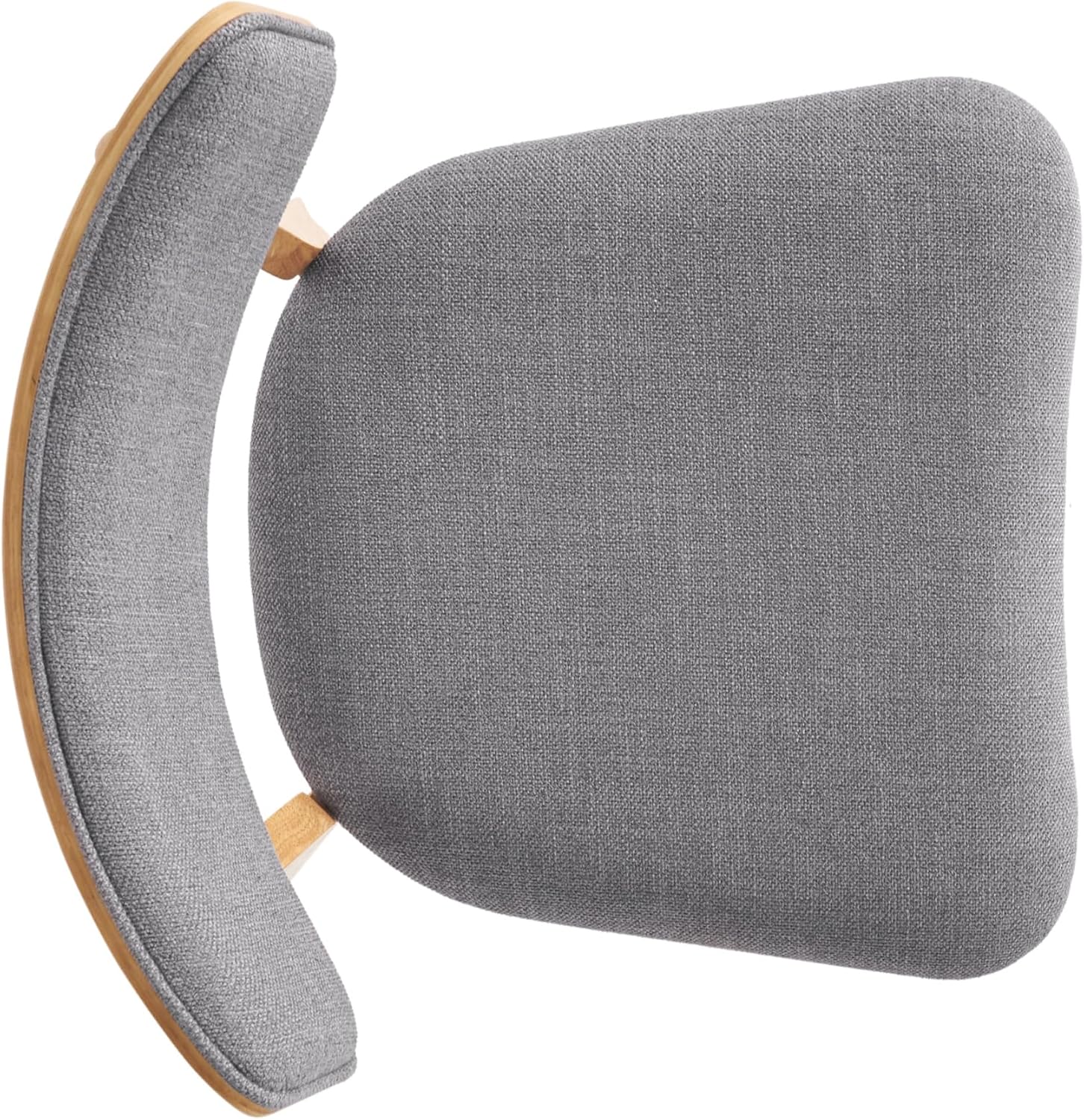 Christopher Knight Home Wrene Mid-Century Dining Chairs Set of 4, Upholstered Dining Room Chairs, Comfy Seating Kitchen Side Chair Set, Armless Accent Chair Set for Home Office, Dark Gray+Oak